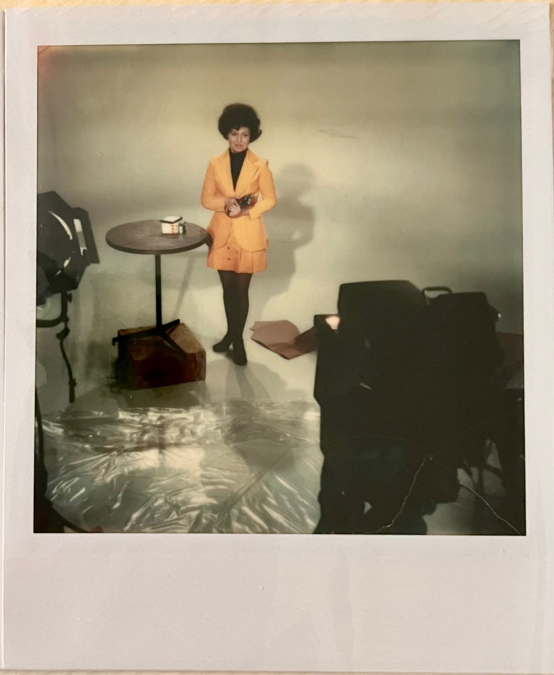 SX-70 picture of Dolores while on the set of \\"Dolores and the SX-70\\"