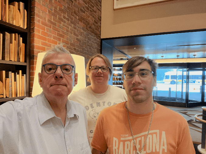 Joaquin, Zane and Doc at the Charles Hotel in Cambridge Mass.
